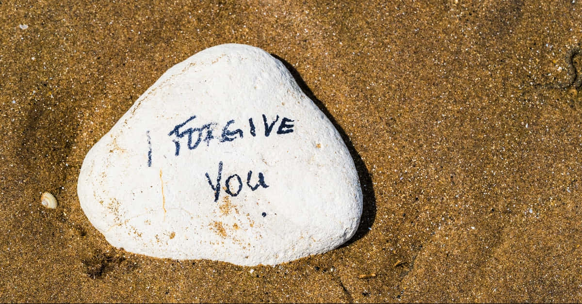A Rock With The Words I Love You Written On It