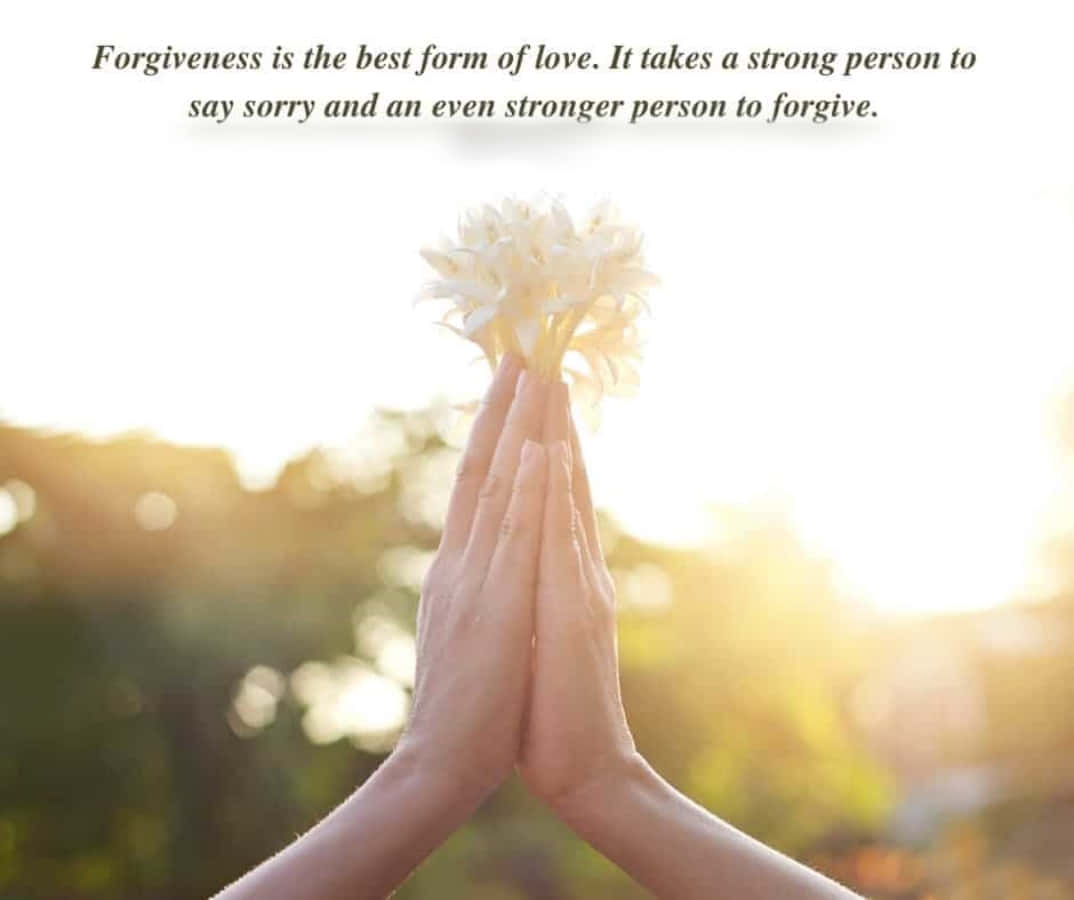 Find strength and courage to forgive