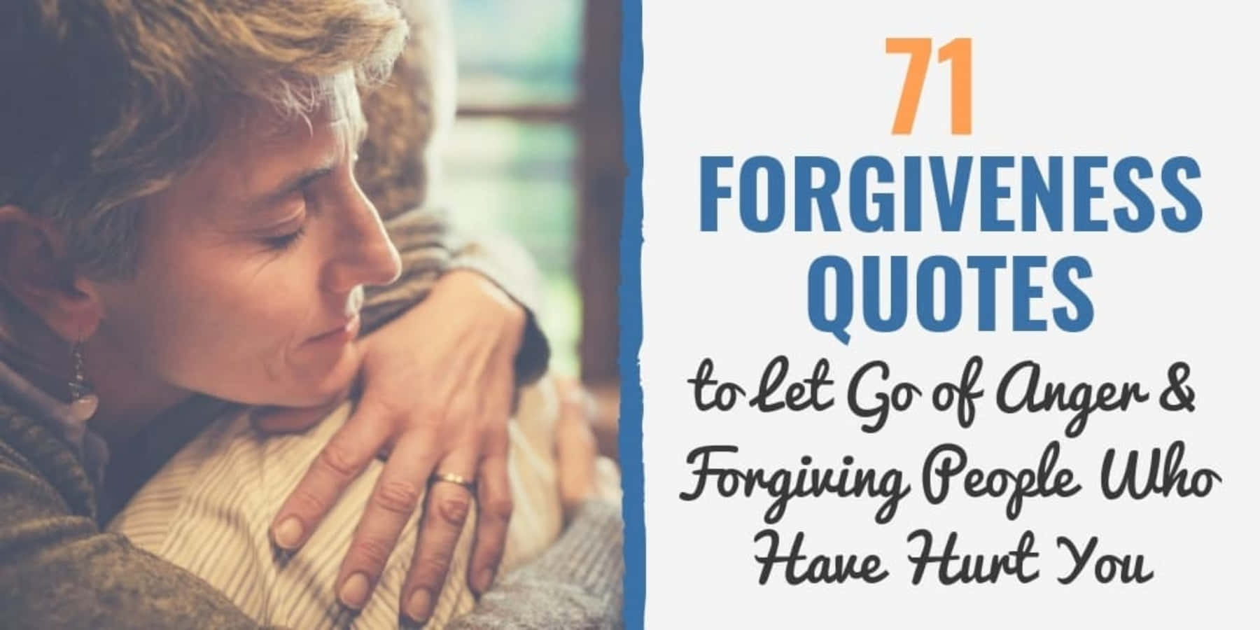 Forgiveness is the key to peace and healing