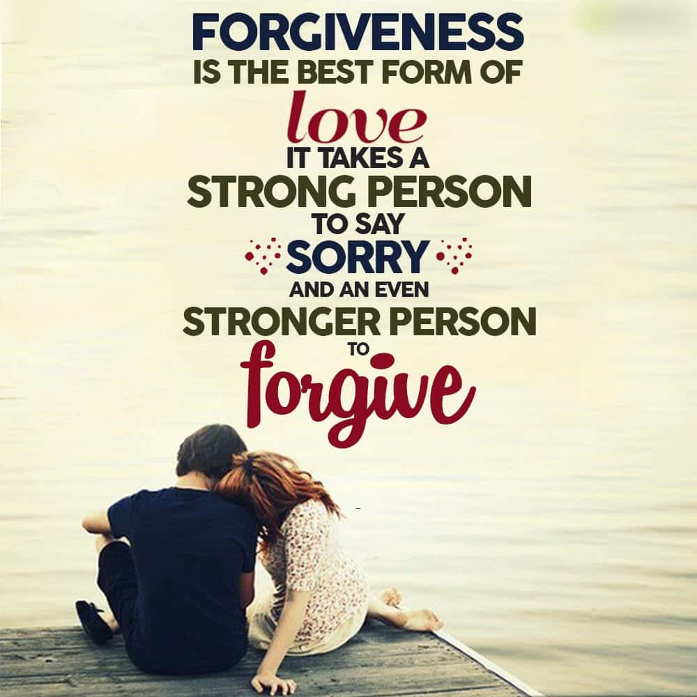 “The only way to peace is to forgive and forget.”