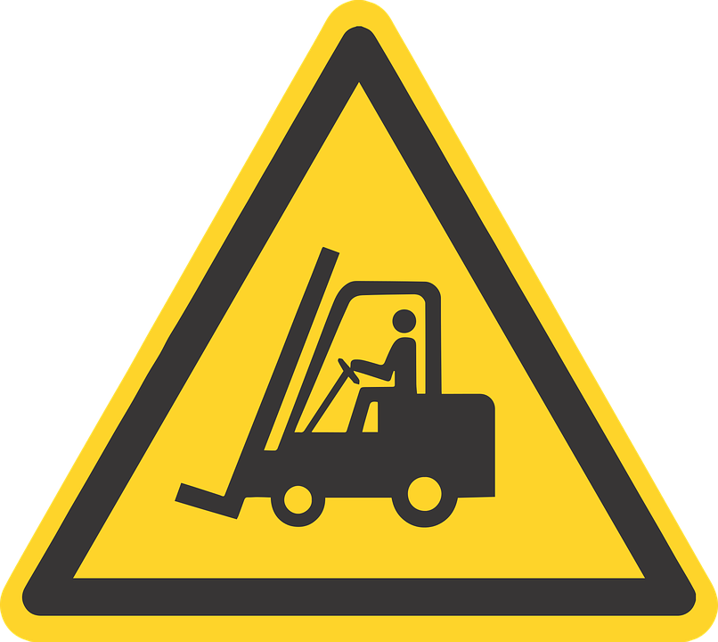 Forklift Warning Sign PNG