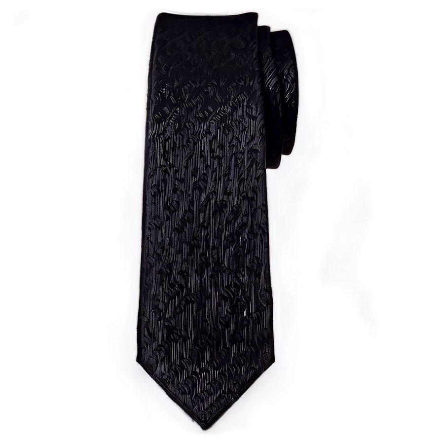 Formal Black Necktie Png Lgl PNG