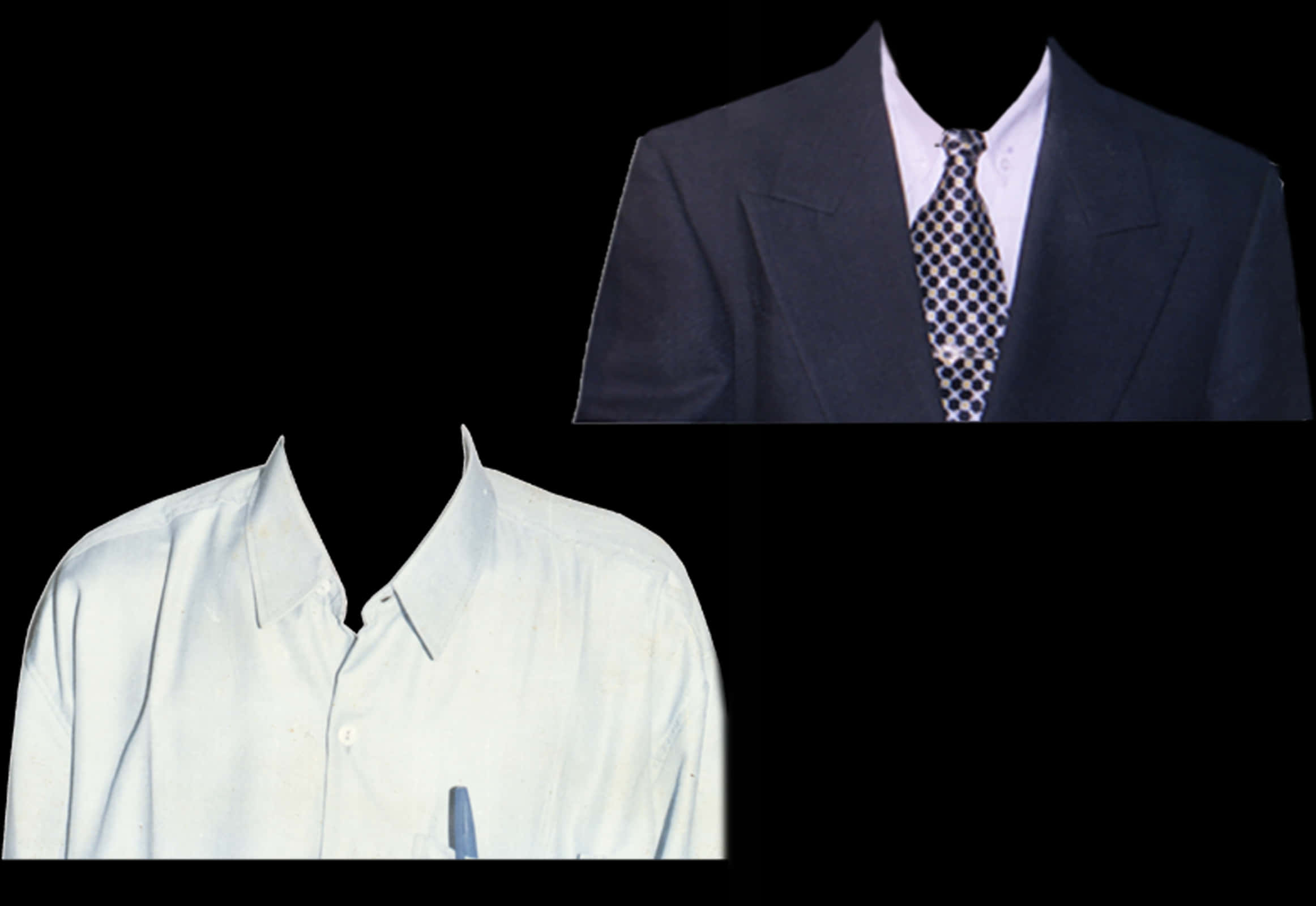 Formal Suitand Shirt Display PNG