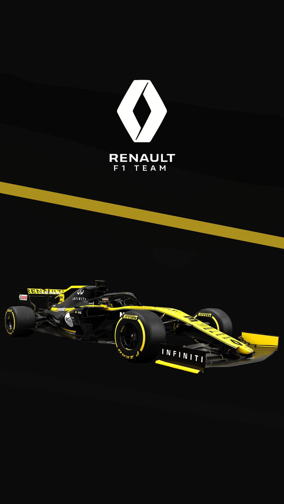Logotipodel Equipo Renault F1 Fondo de pantalla