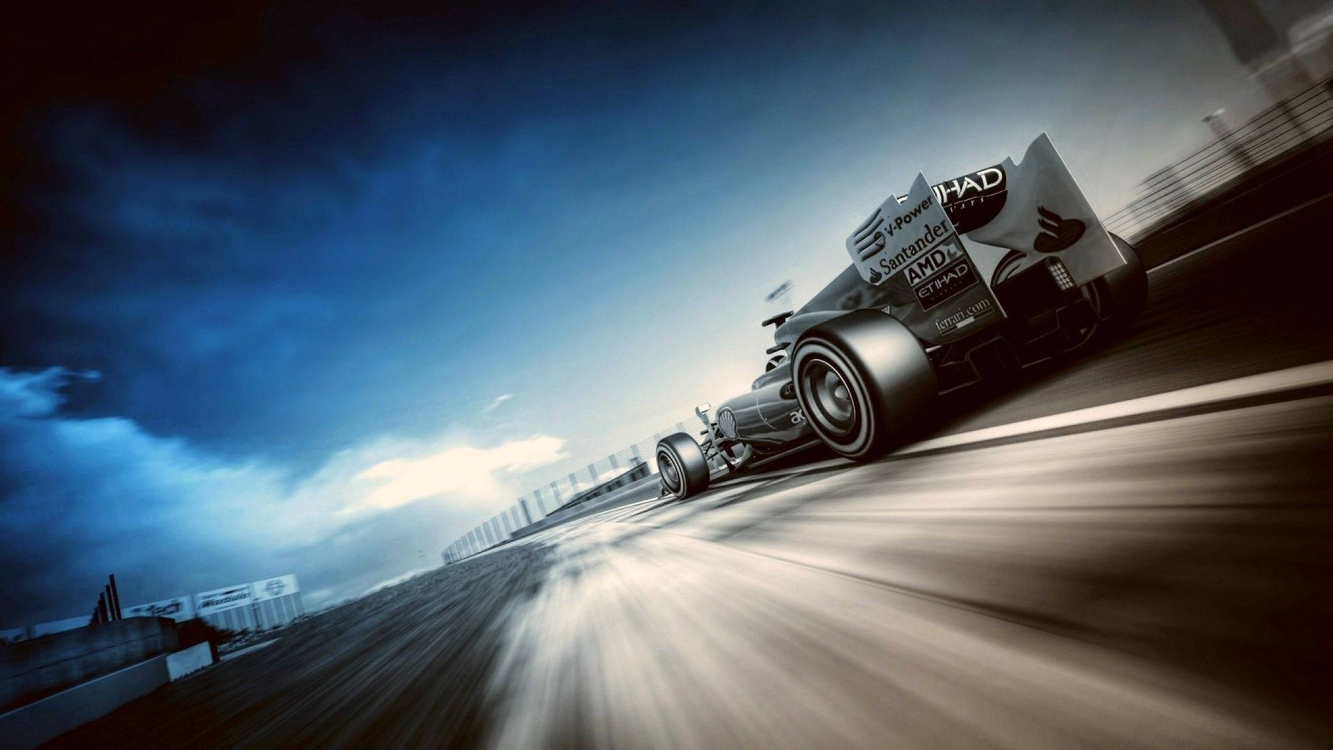 Zoom frem i stil med Formel 1 Skrivebordsbaggrund! Wallpaper