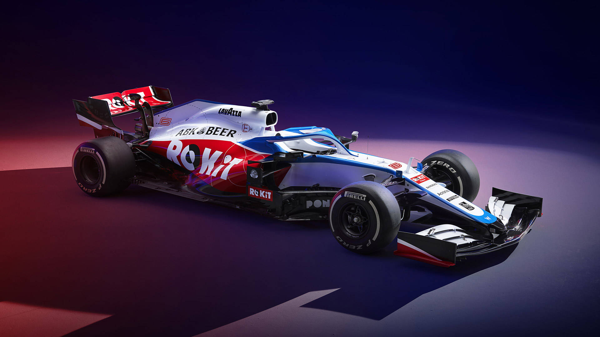 Bilen Williams F1 i et mørkt rum Wallpaper