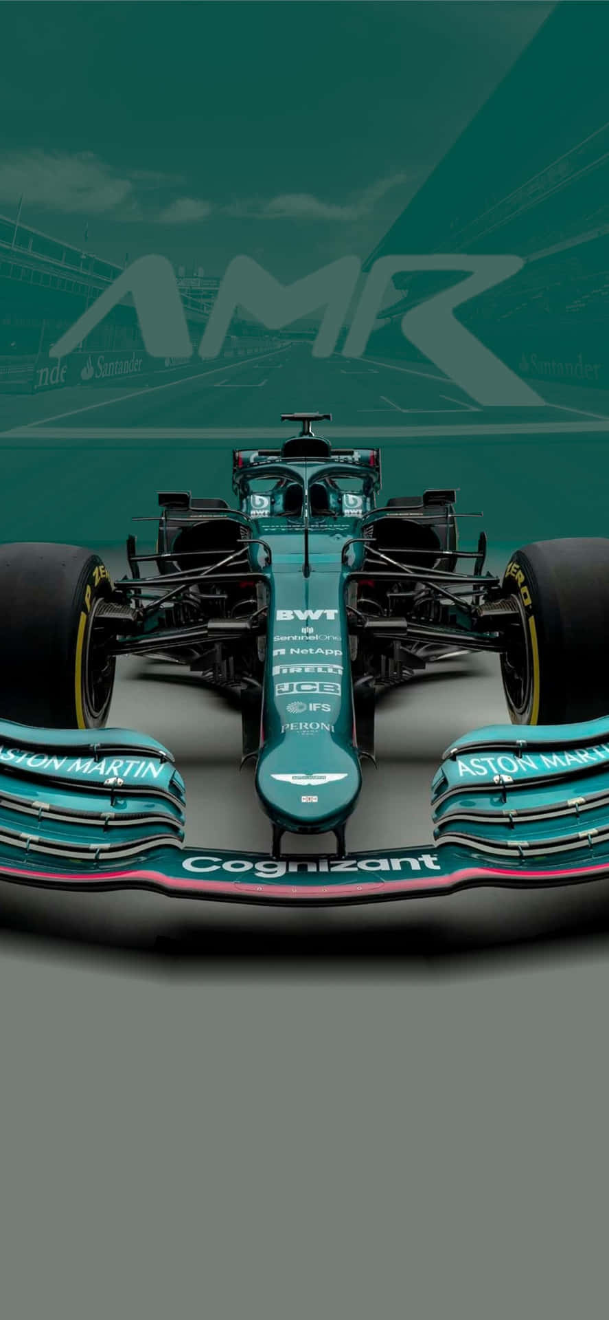 Den seneste teknologi i aktion - Formel 1 Iphone Cover Wallpaper