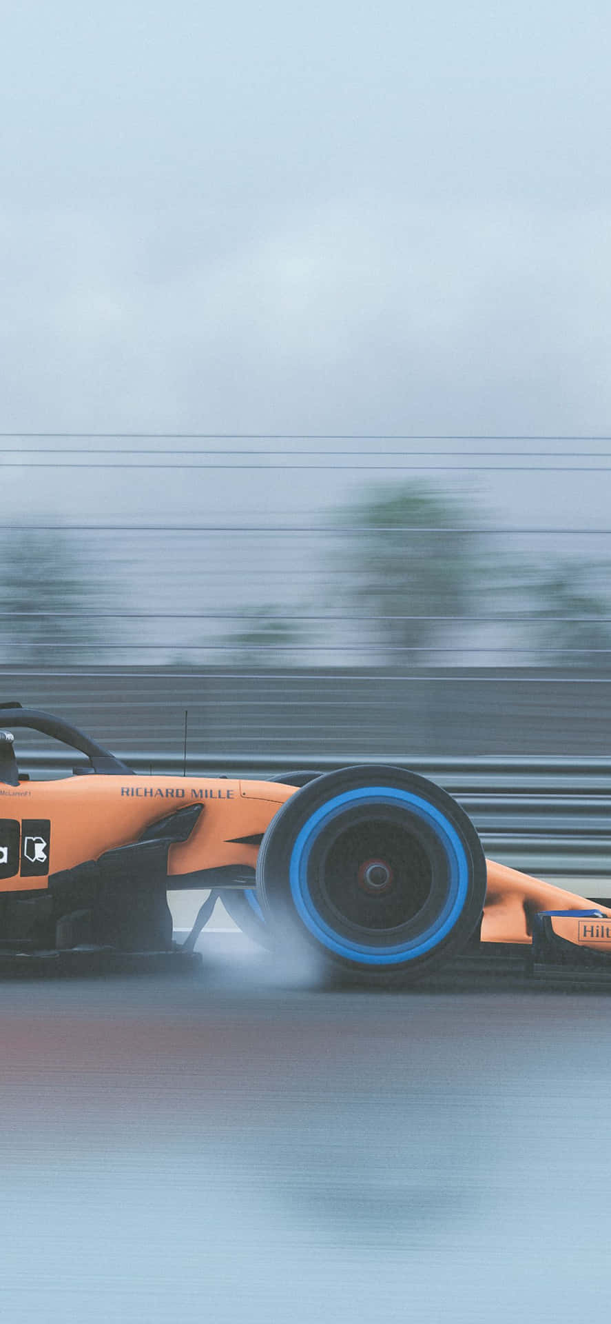 Exhilarating Formula 1 Racing Action on Your iPhone Screen Wallpaper