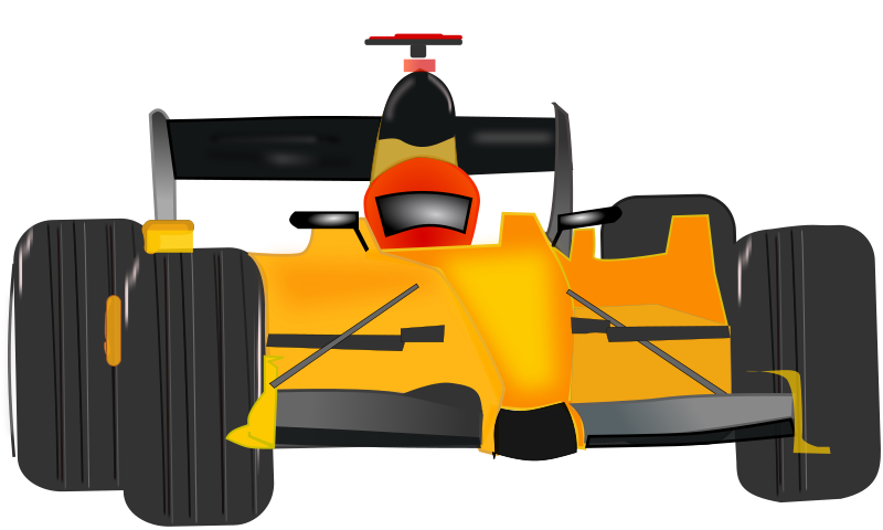 Formula One Race Car Illustration PNG