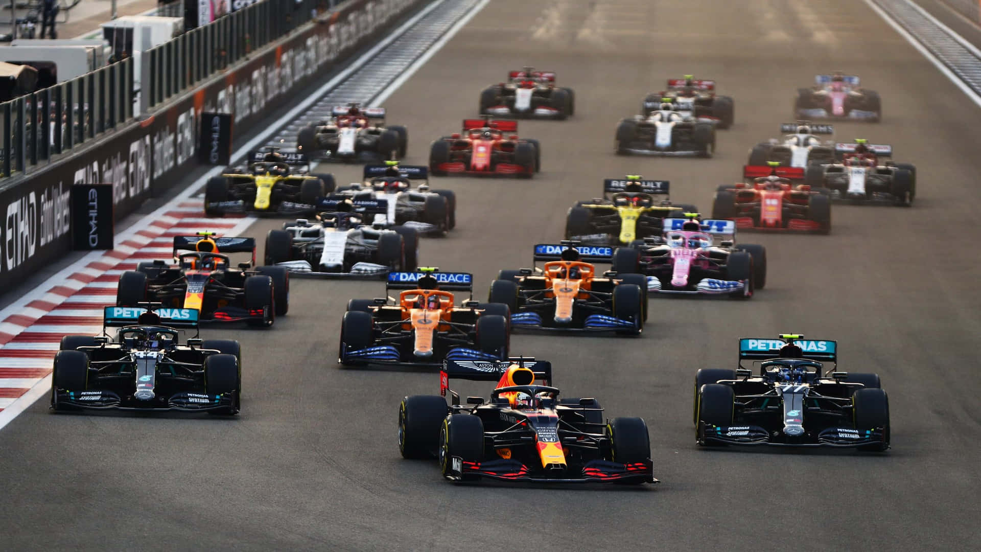 Formula1 Race Start Action Wallpaper