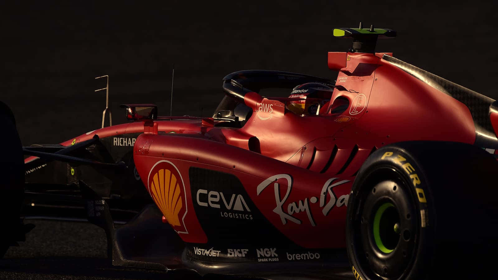 Formula1 Racing Carin Low Light Wallpaper