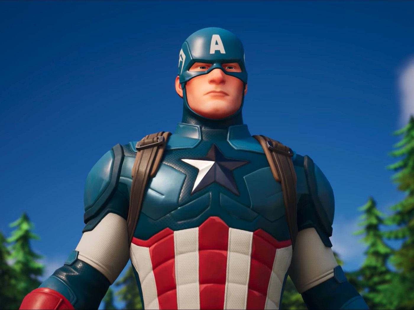Fornite Skin Captain America Laptop