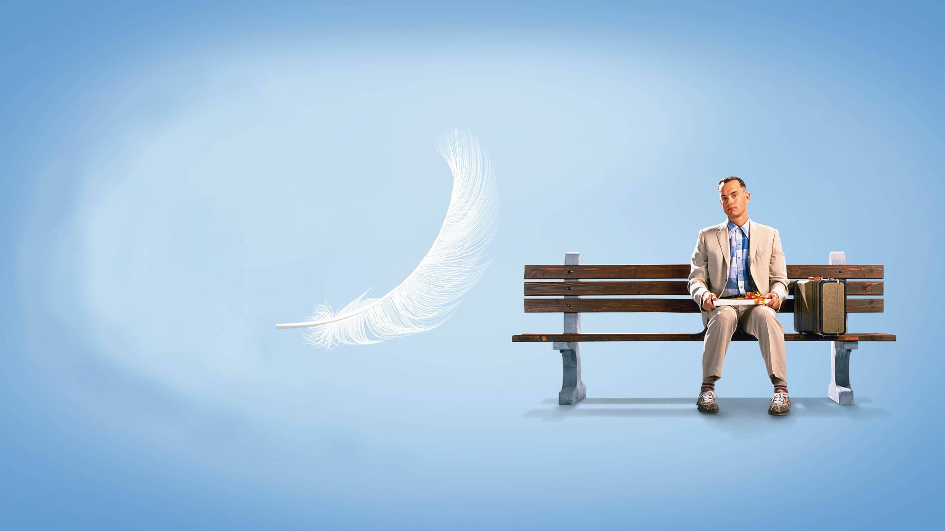Forrest Gump Feather Poster Wallpaper