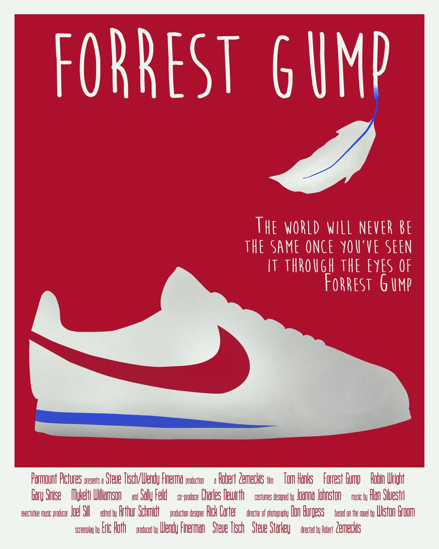 Forrest Gump Iconic Nike Cortez Shoe Wallpaper
