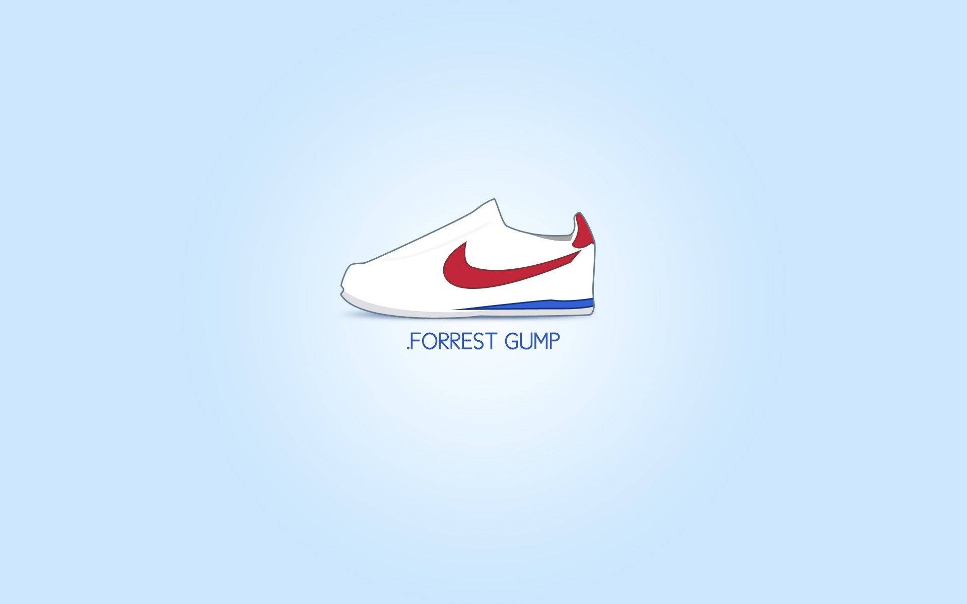 Forrest Gump Nike Cortez Vector Art Wallpaper