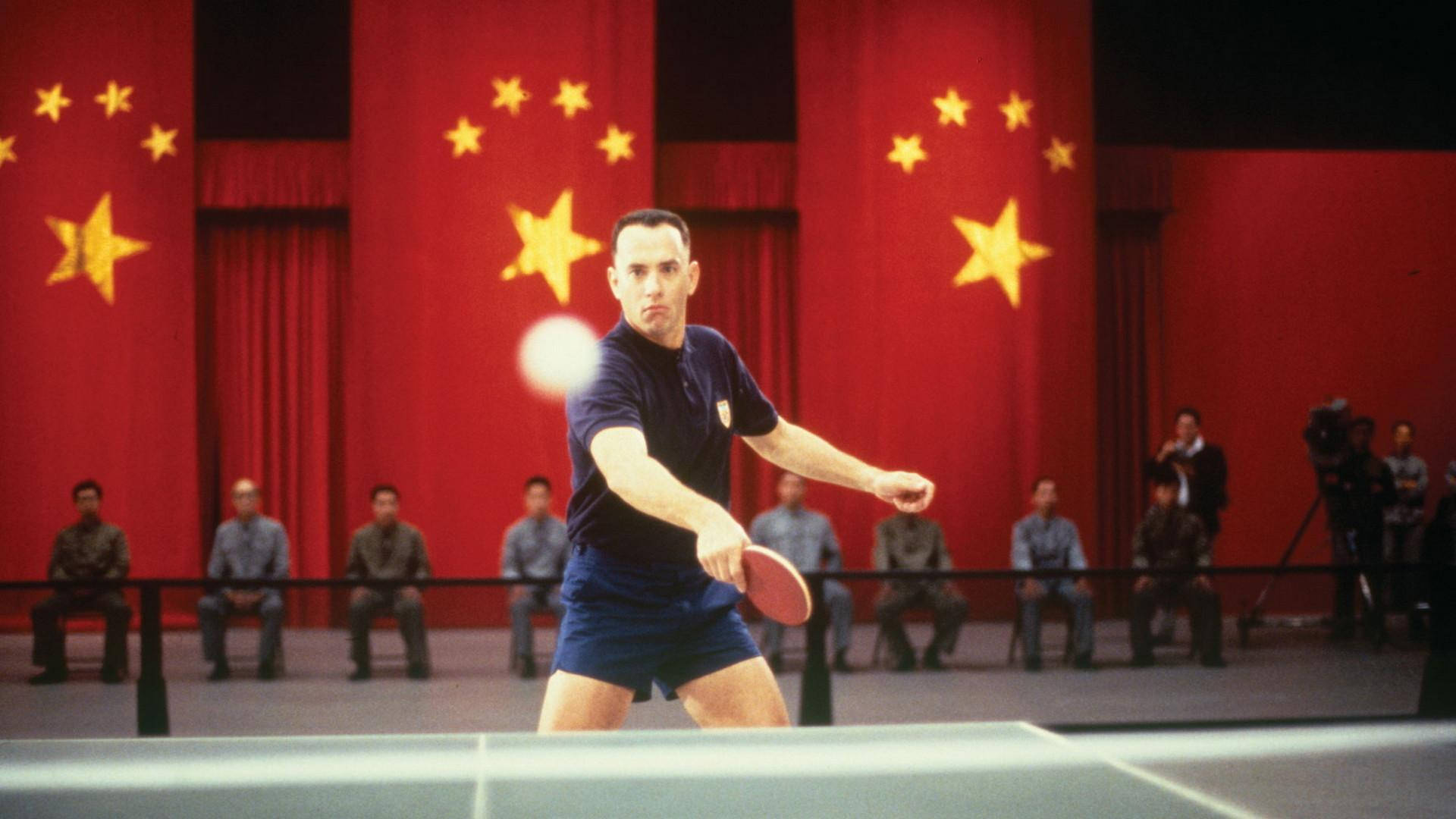 Forrest Gump Playing Table Tennis Wallpaper