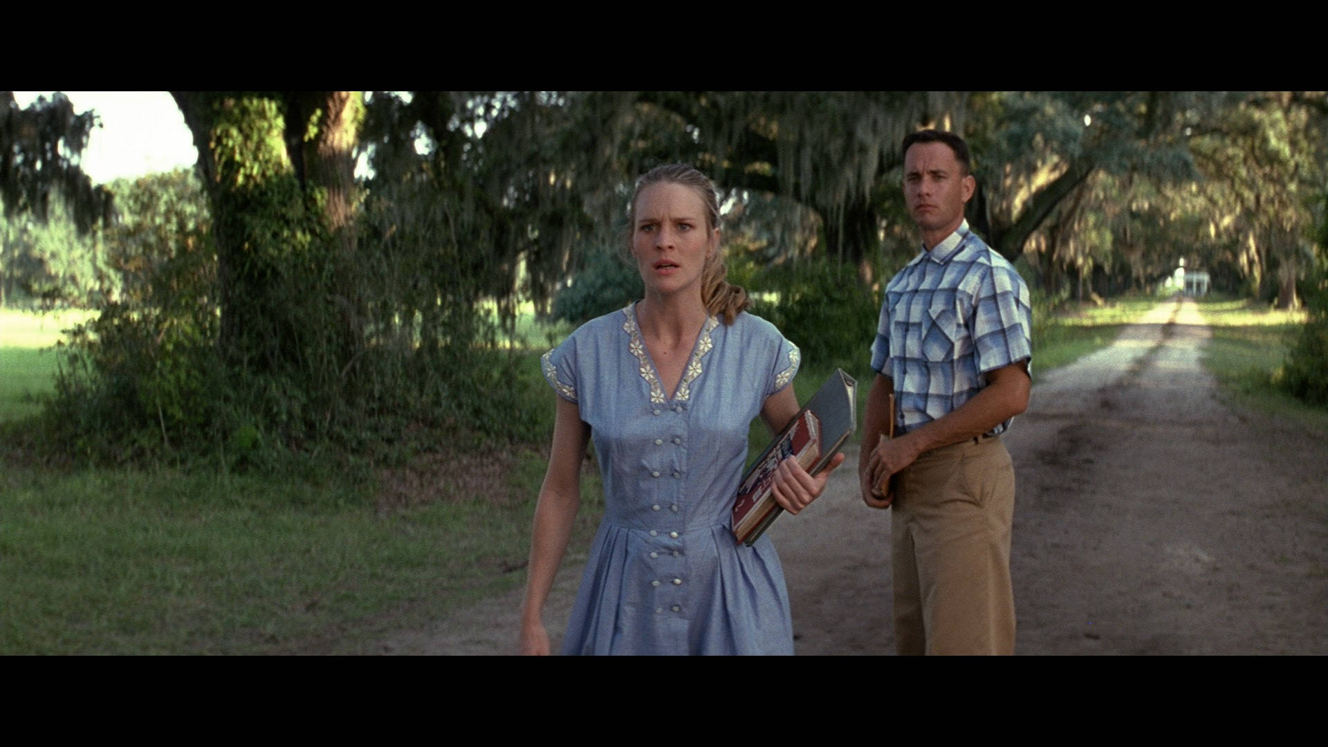 Forrest Gump With Jenny In Blue Wallpaper