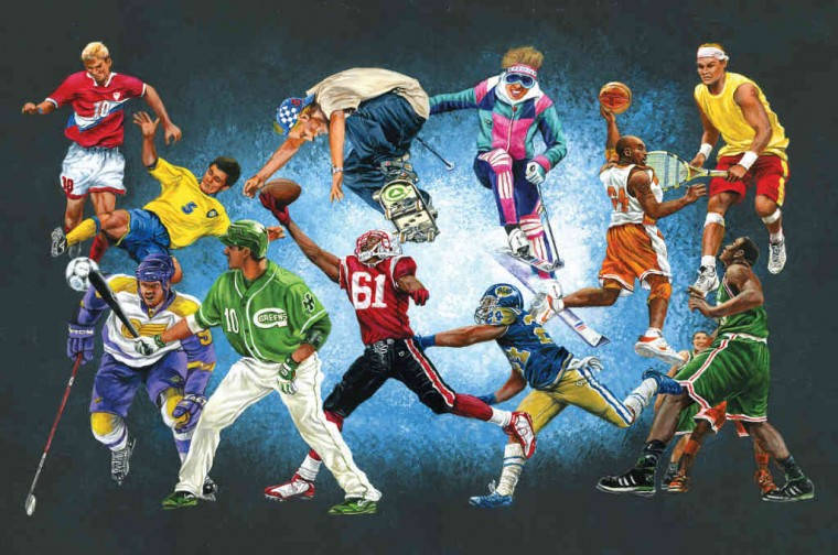 Forskellige Sportsgrene I 4k Wallpaper