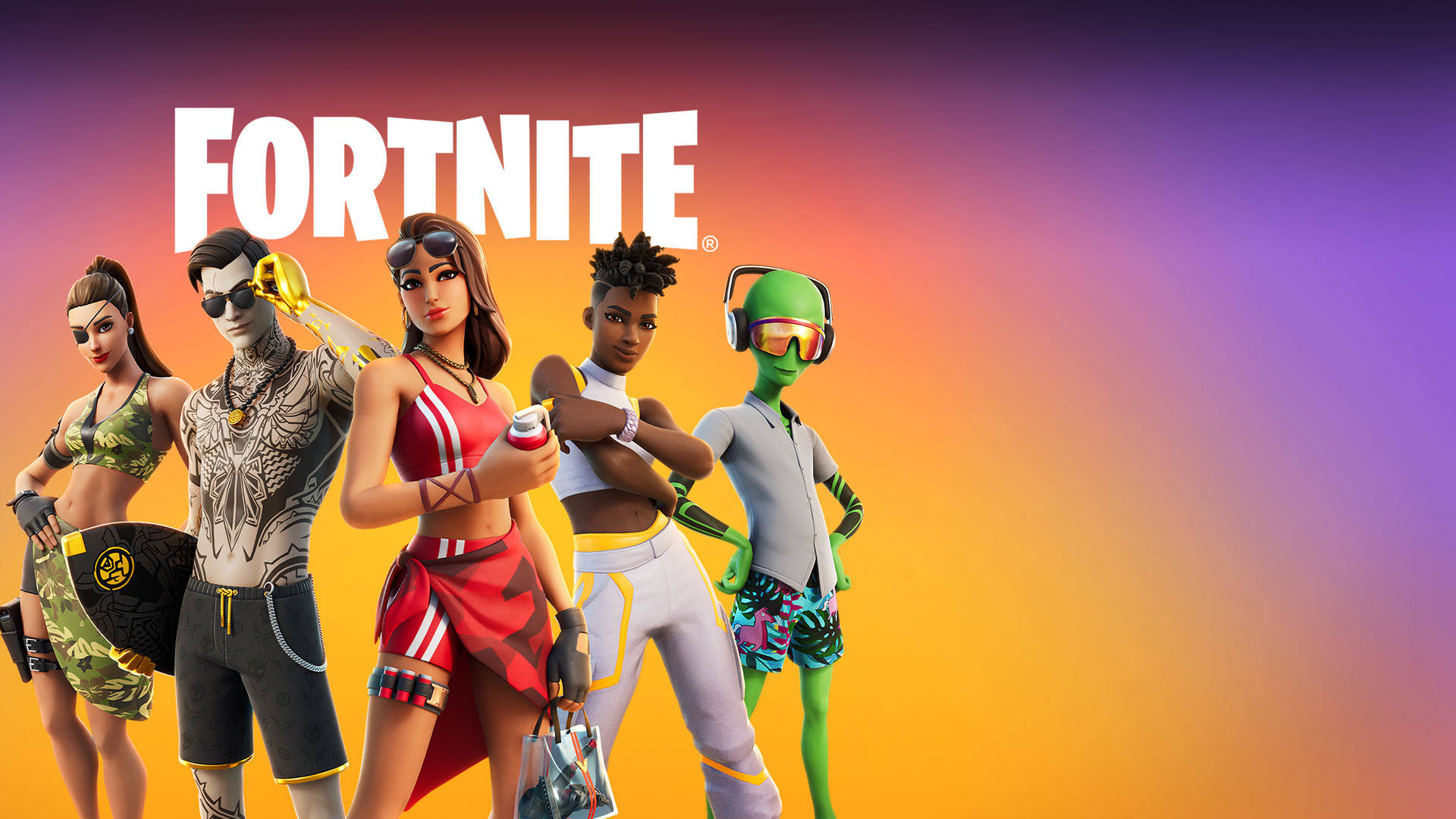 Adventure in Style with the Epic Game Fortnite Wallpaper