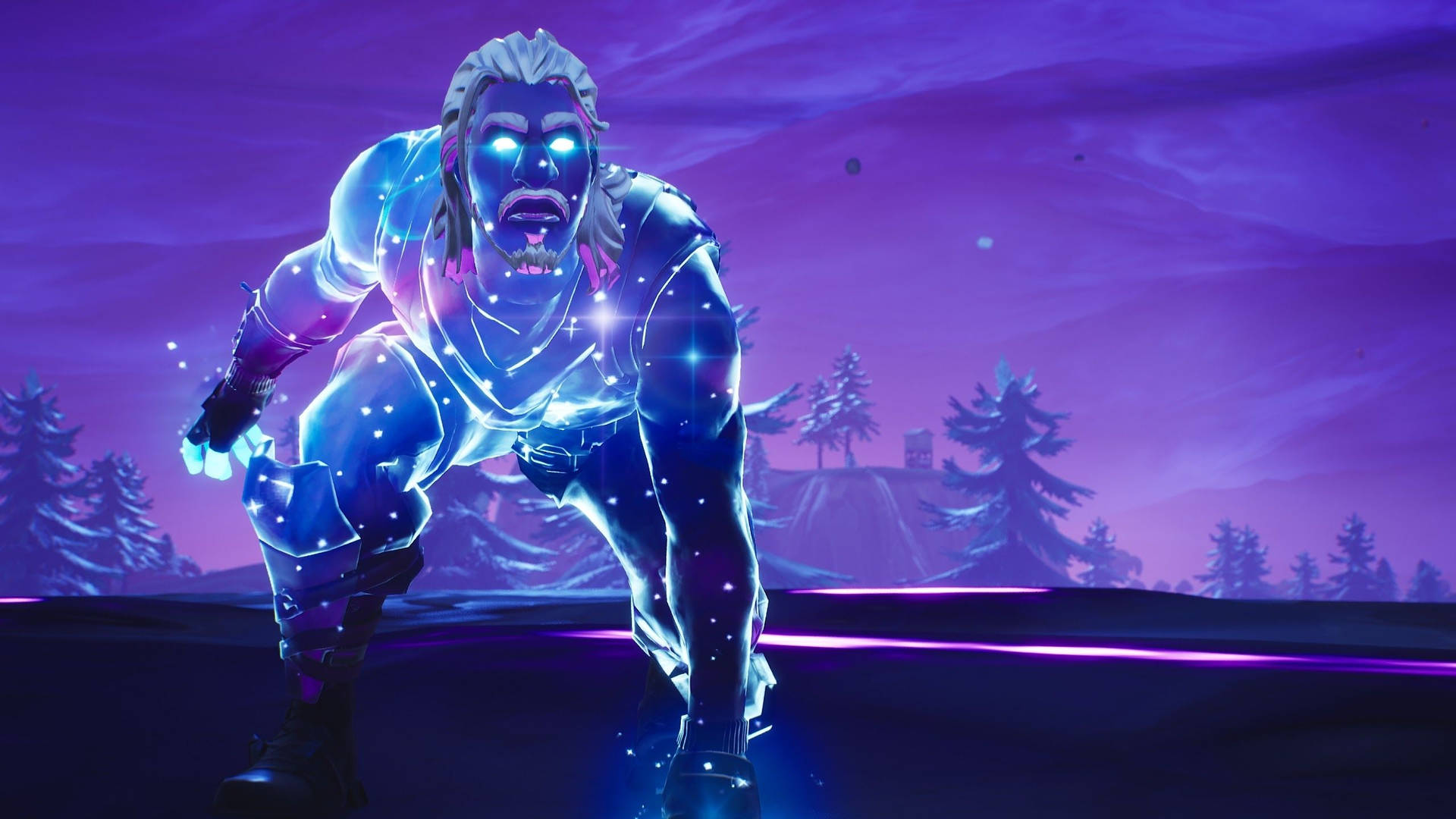 Fortnite Galaxy Skin in Action on a 2560x1440 Wallpaper Wallpaper