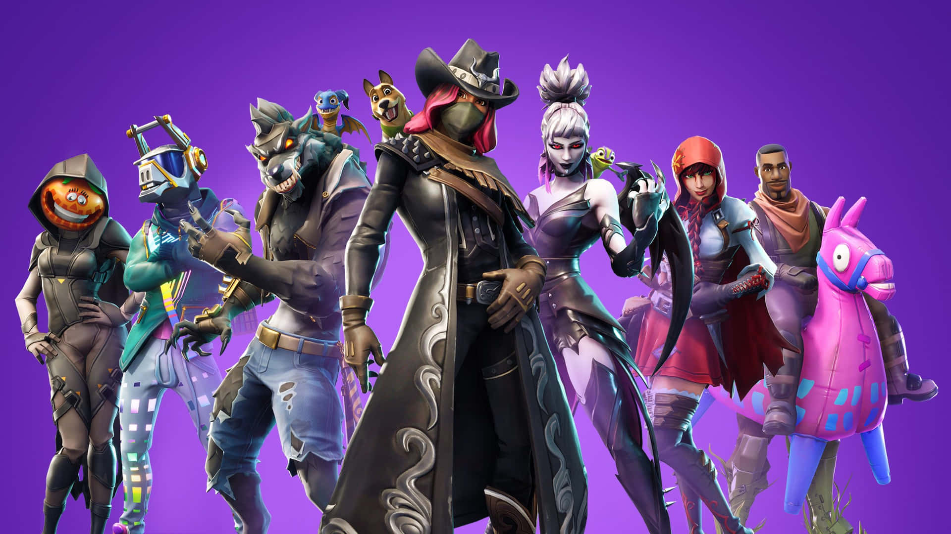 fortnite - a group of characters standing together