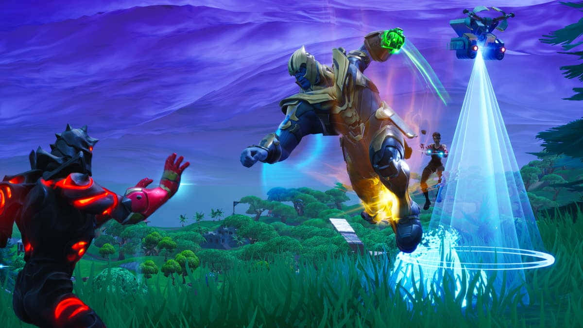 Fortnite Battle Royale Action Wallpaper