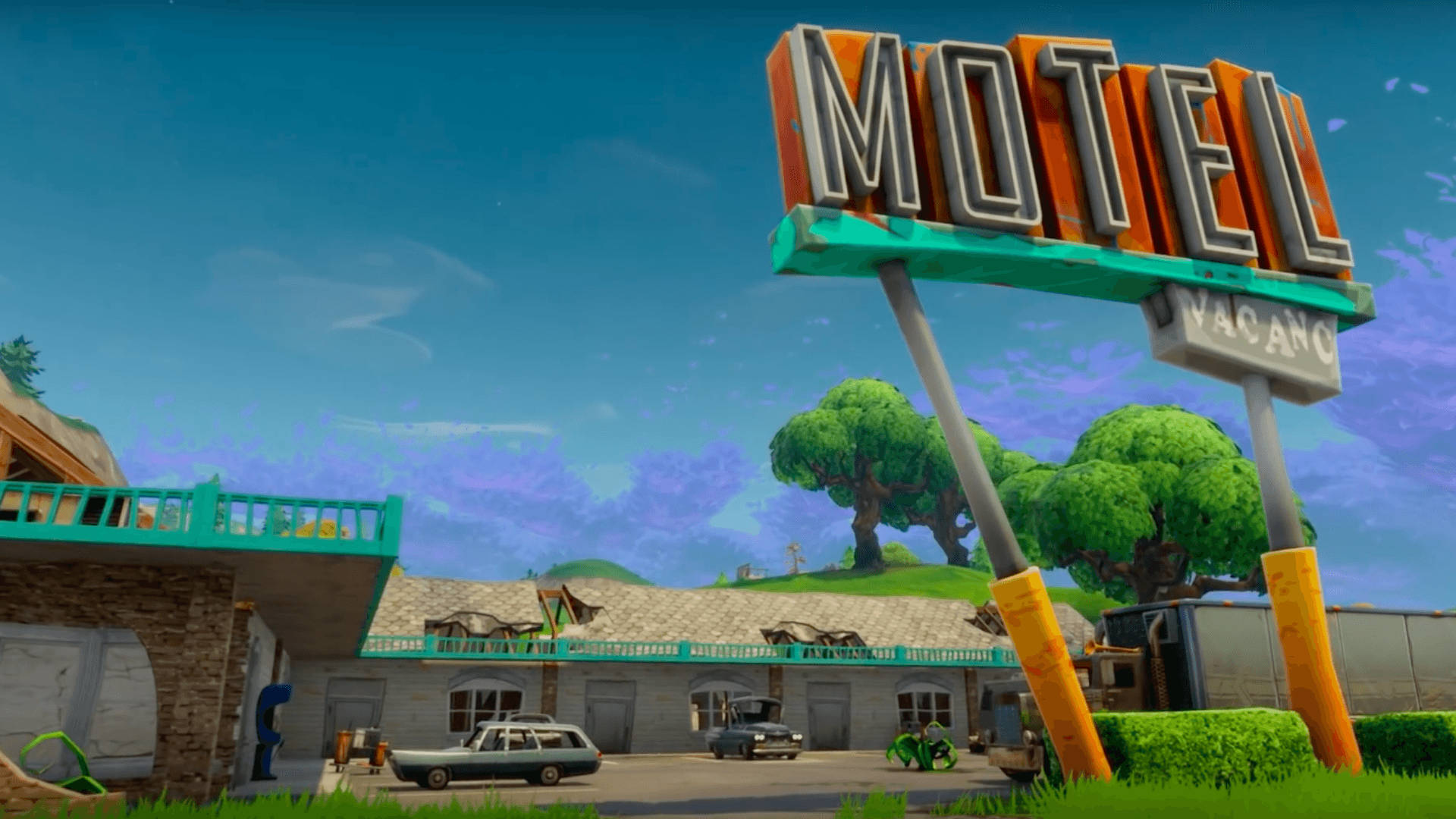 Motel Town Fortnite Battle Royale Desktop Wallpaper