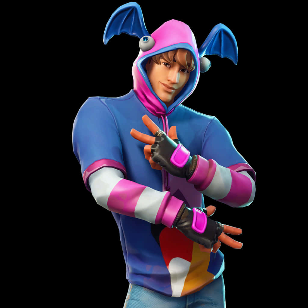 Download Fortnite Bunny Hoodie Character Pose | Wallpapers.com