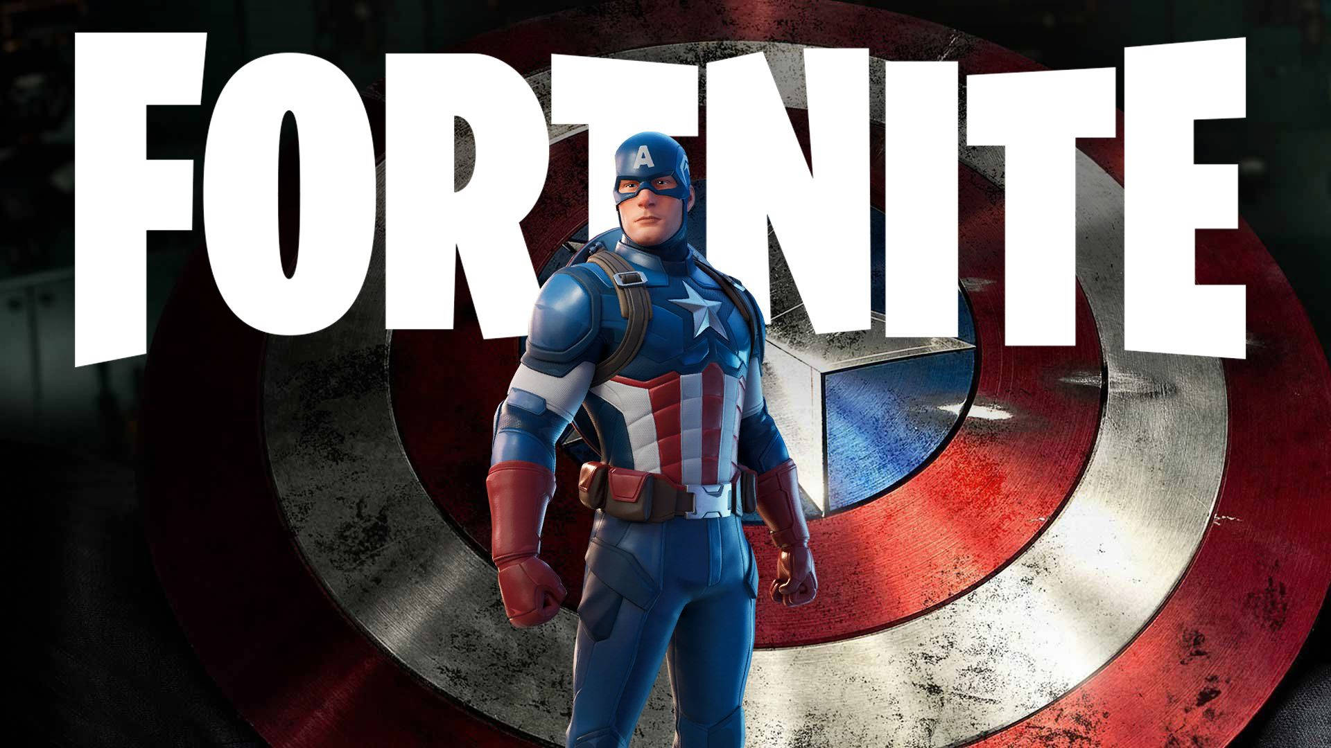 Fortnite Captain America Laptop Background