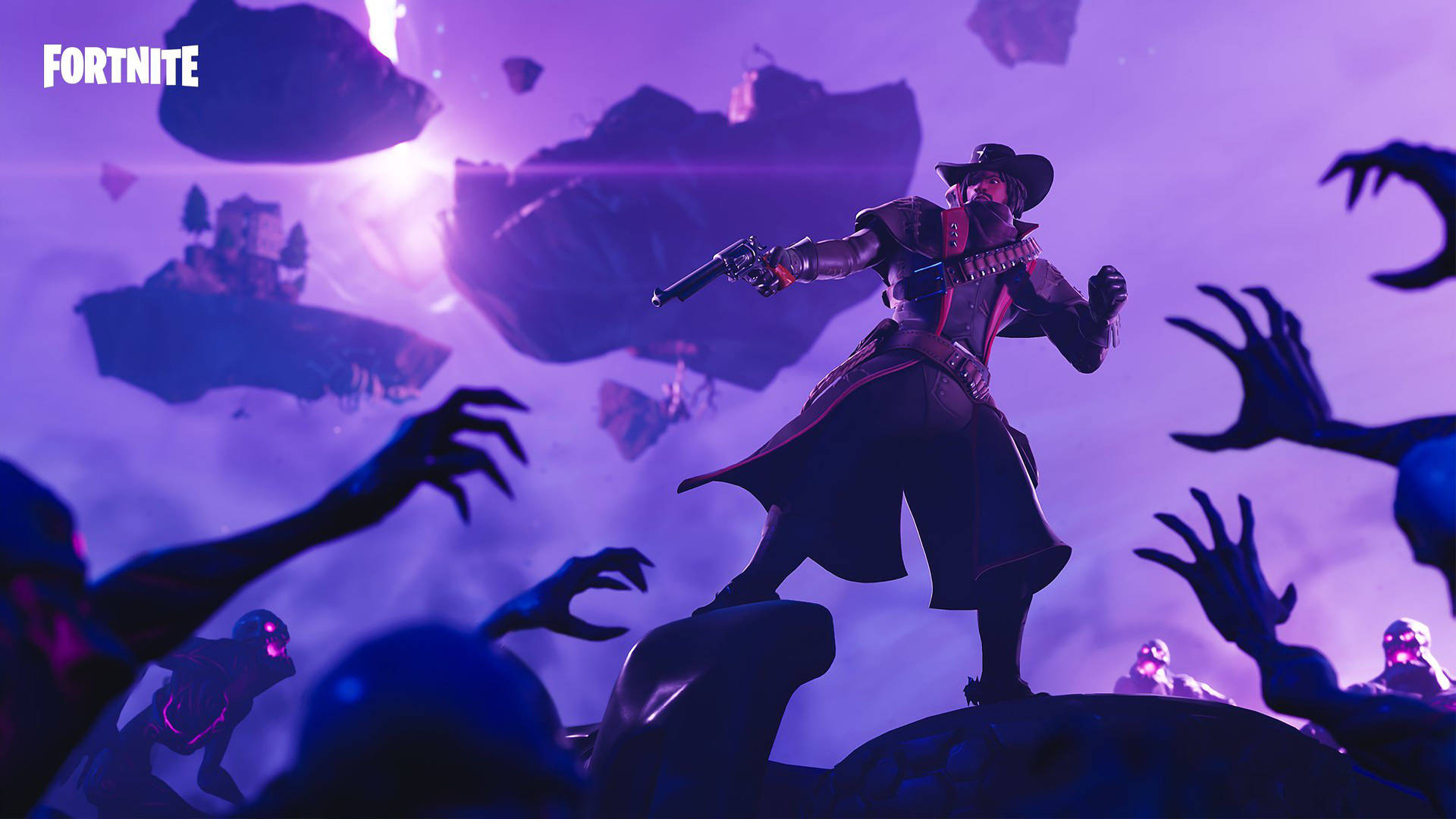 Fortnite - A Zombie In The Sky Wallpaper
