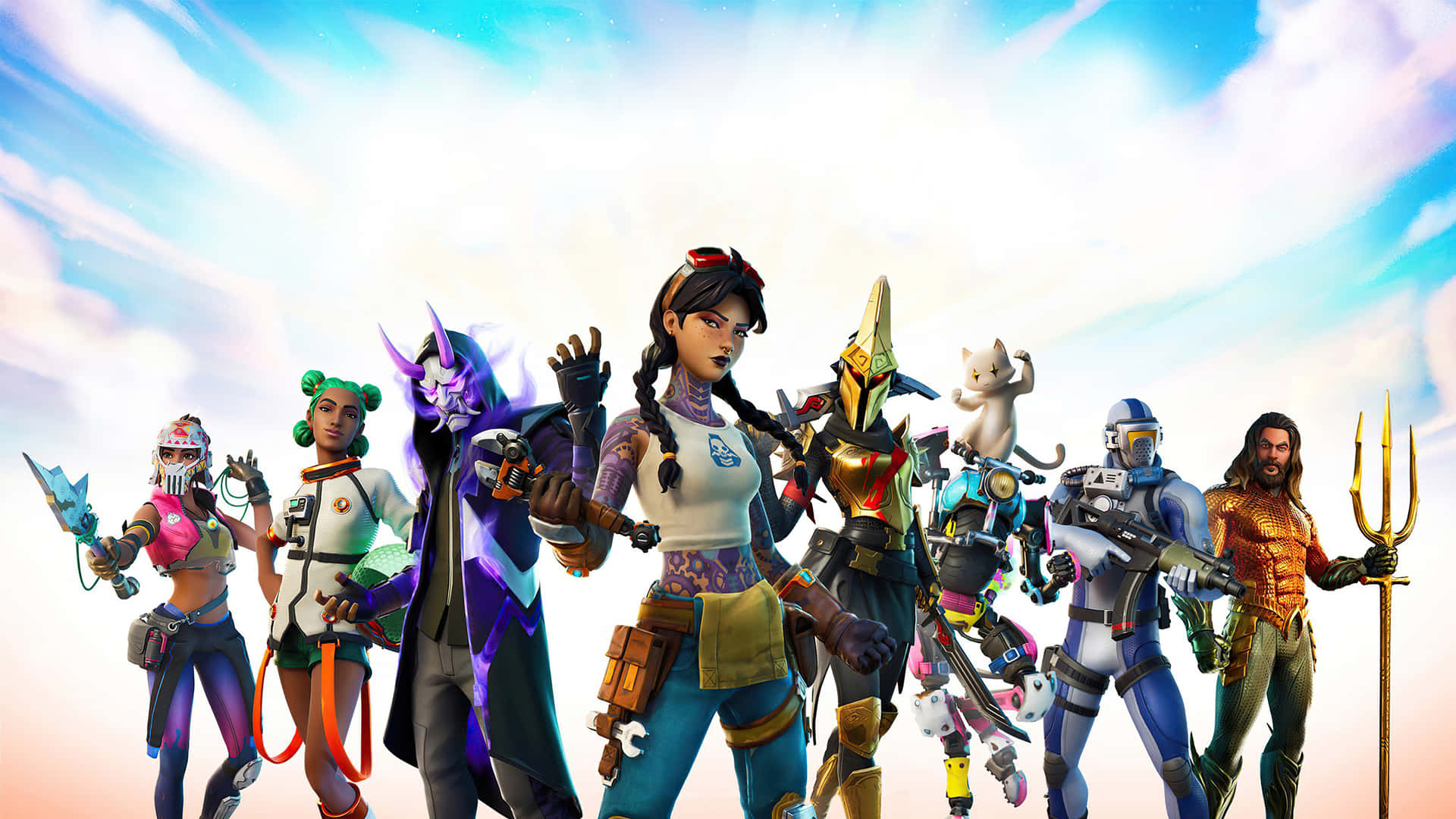 Fortnite Chapter2 Character Lineup Wallpaper