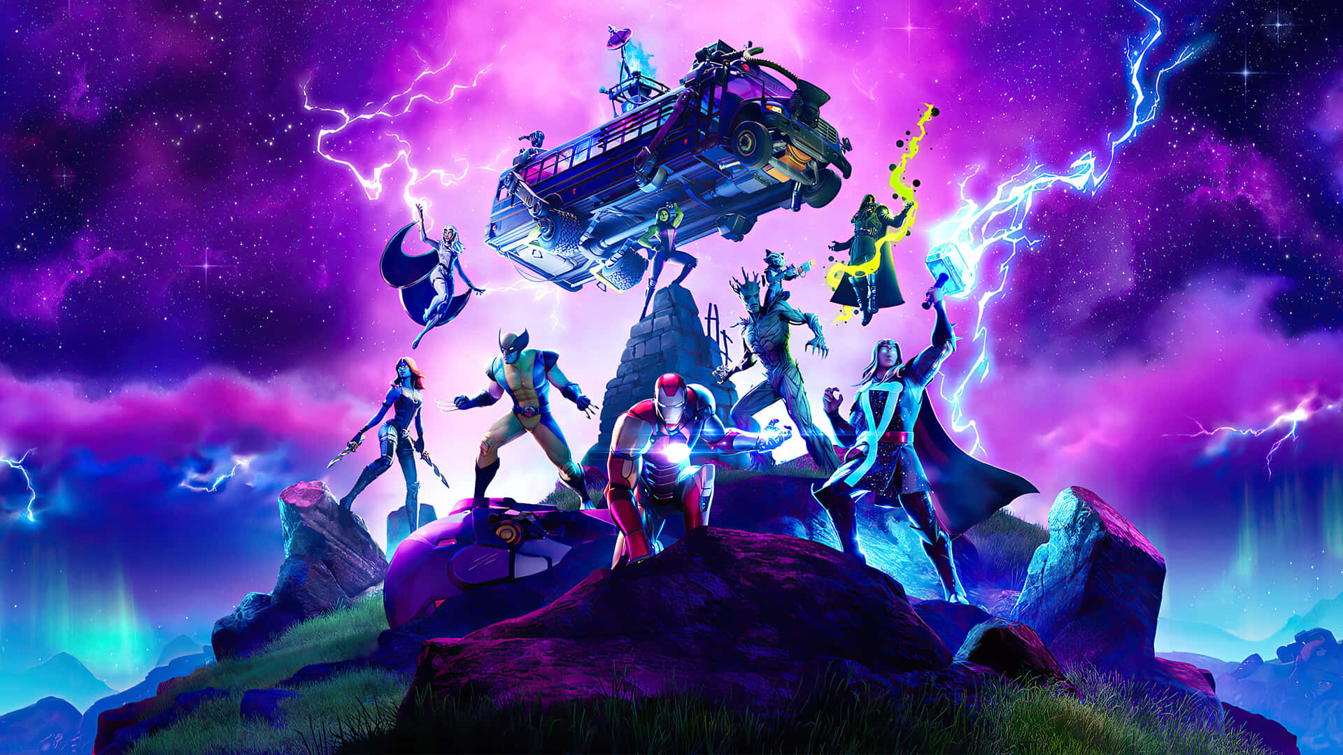 Download Fortnite Chapter2 Epic Battle Scene Wallpaper | Wallpapers.com