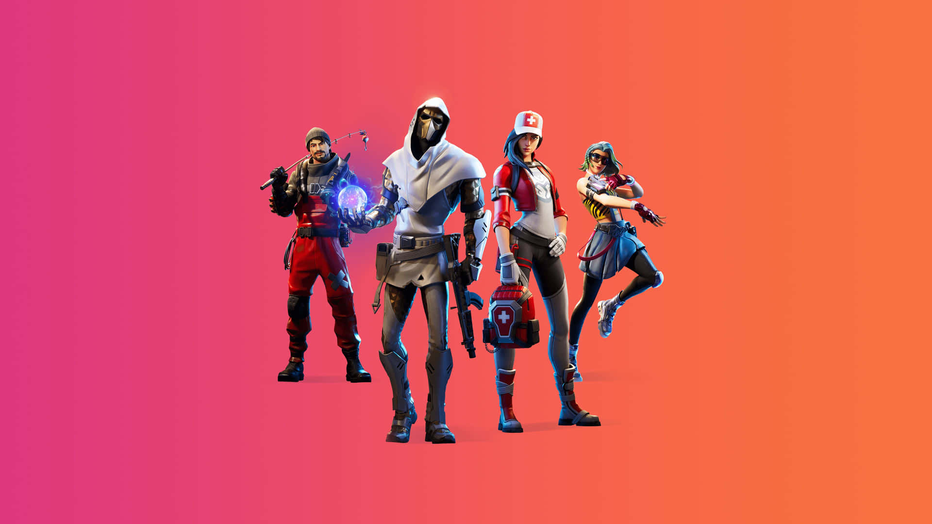 Ready to Face Epic Challenges as a Fortnite Character Wallpaper
