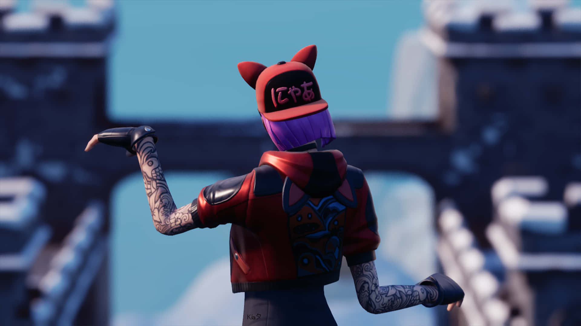 Experience the Intense Action of Fortnite with a Fully Customizable Character Wallpaper