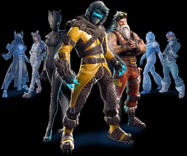 Fortnite Character Skins Showcase PNG