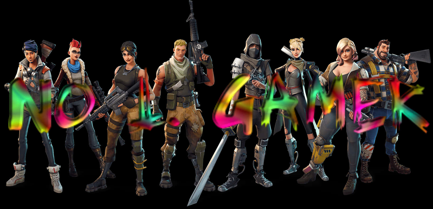 Fortnite Characters Non Gamer Graphic PNG
