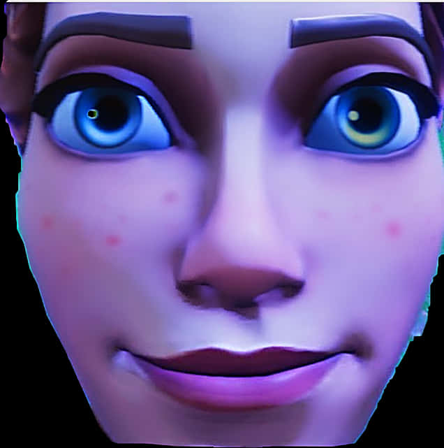 Download Fortnite Default Skin Closeup | Wallpapers.com