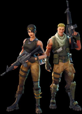 Download Fortnite Default Skin Duo | Wallpapers.com