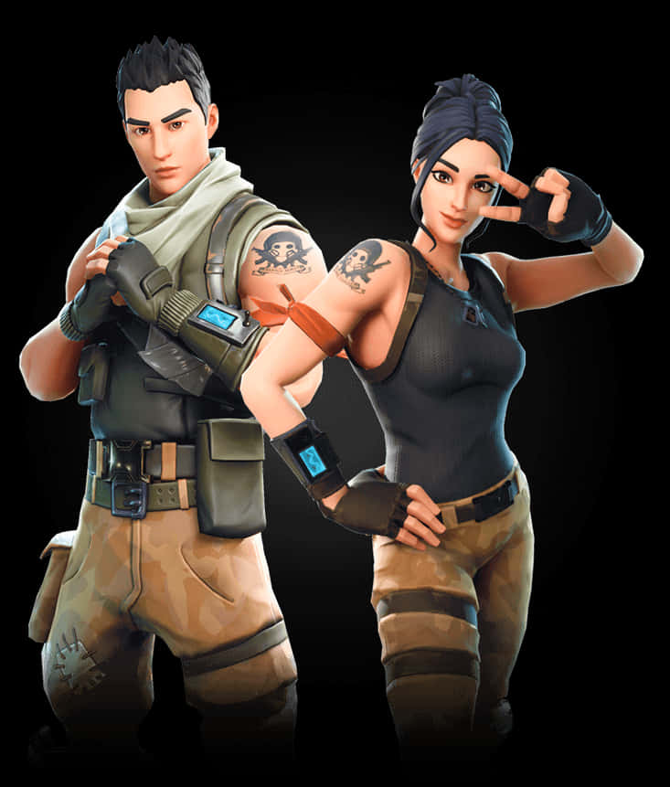 Download Fortnite Default Skins Pose | Wallpapers.com