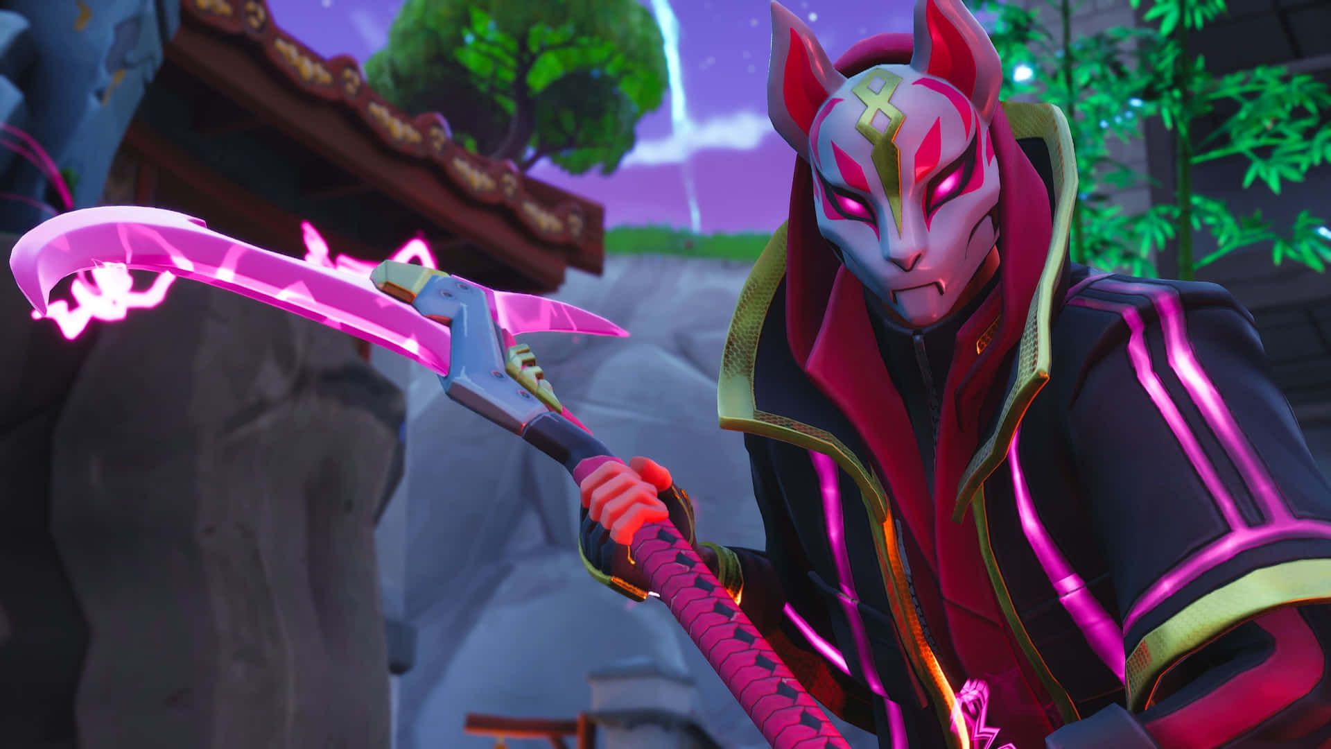 Dive in and explore the world of Fortnite + Drift Wallpaper