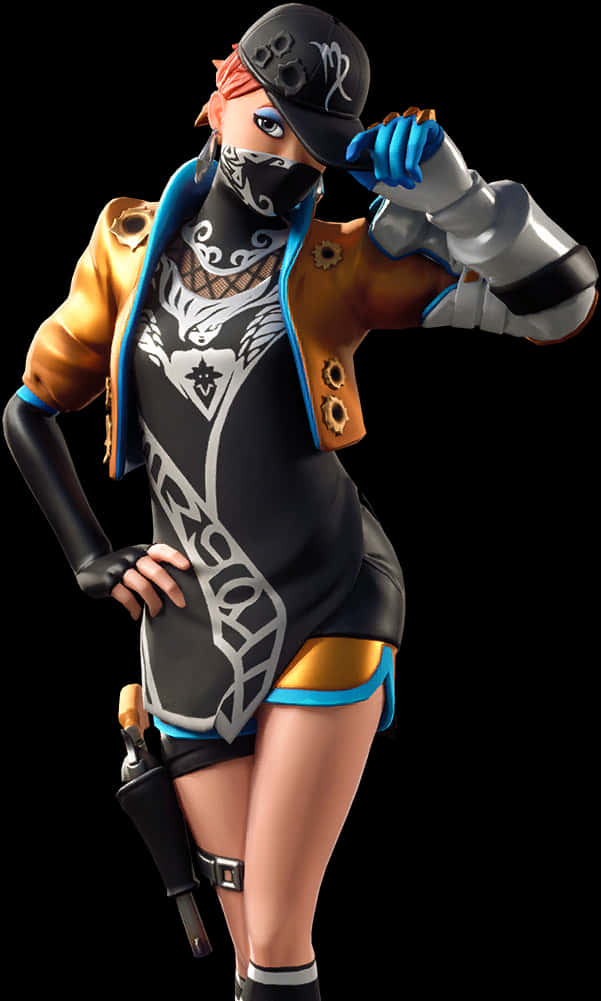 Fortnite Female Character Pose PNG