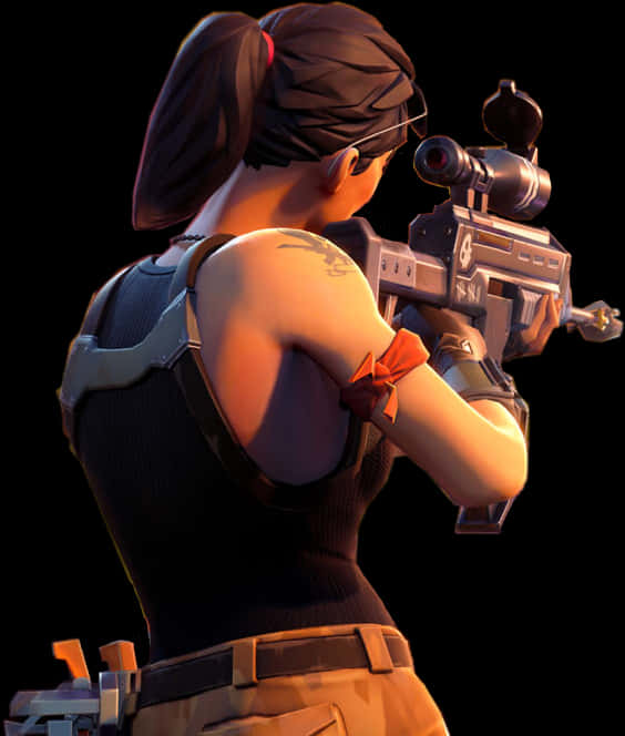 Fortnite Female Sniper Character PNG