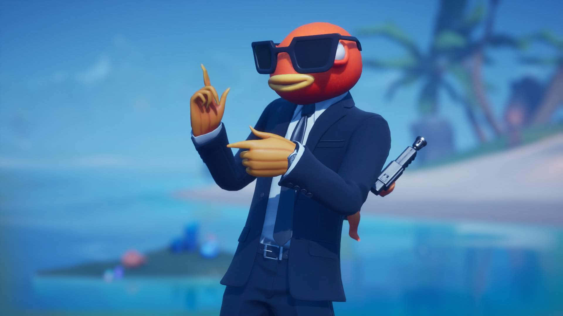 Play smarter not harder with the original Fortnite Fishstick Wallpaper
