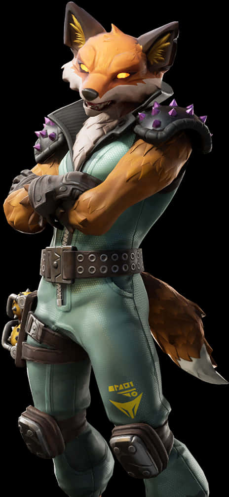 Fortnite Fox Outfit Character PNG