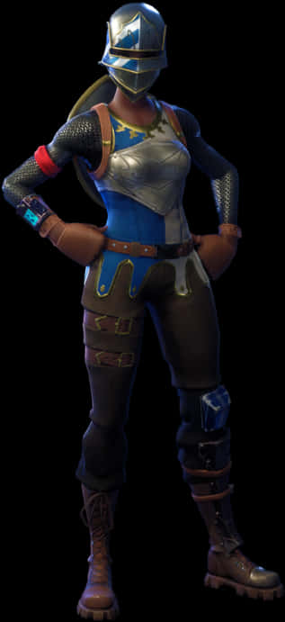 Fortnite Knight Female Character Pose PNG