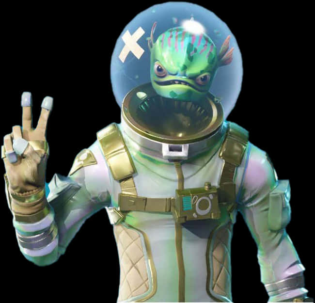 Fortnite Leviathan Skin Peace Sign PNG