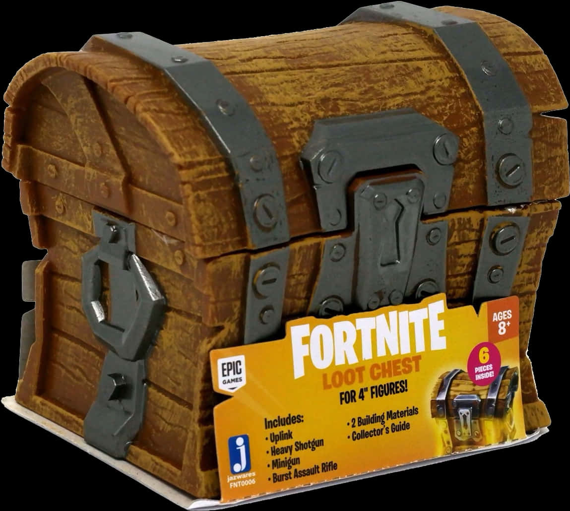 Fortnite Loot Chest Toy Packaging PNG