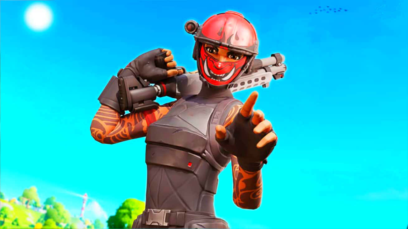 "check Out The Fortnite Manic Skin!" Wallpaper