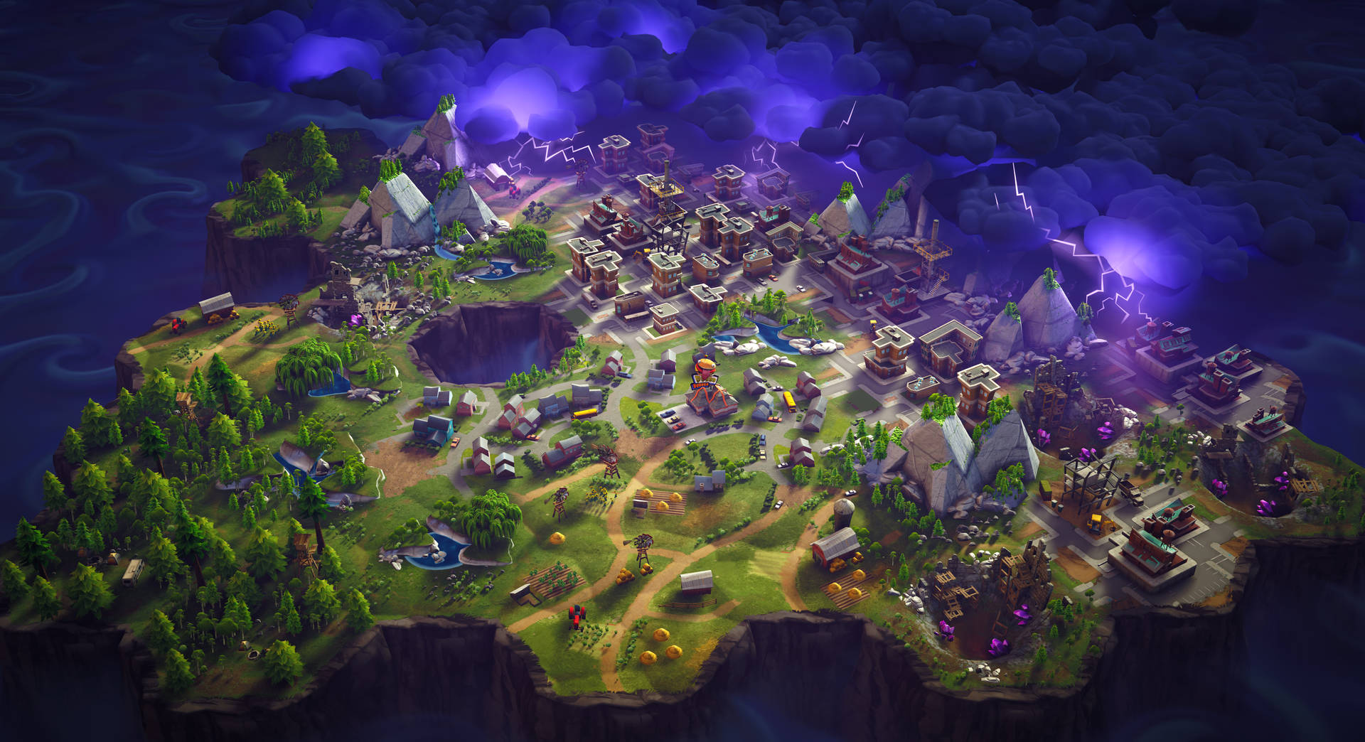Fortnite Map 4k Gaming Picture