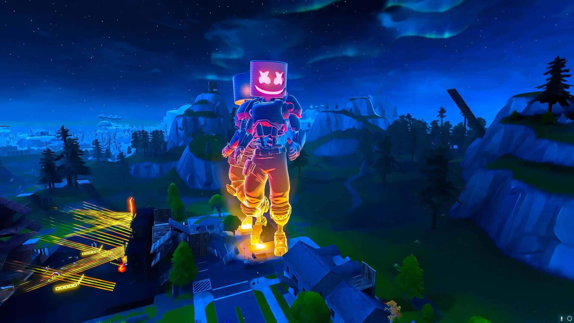 Get Ready to Take On the World with Marshmello in Fortnite Wallpaper